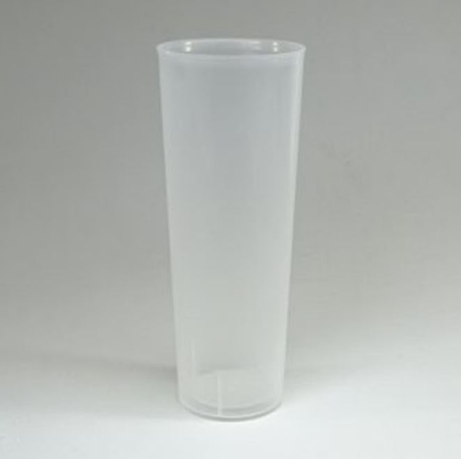 Vaso de tubo de 300cc de plástico irrompible (PP)